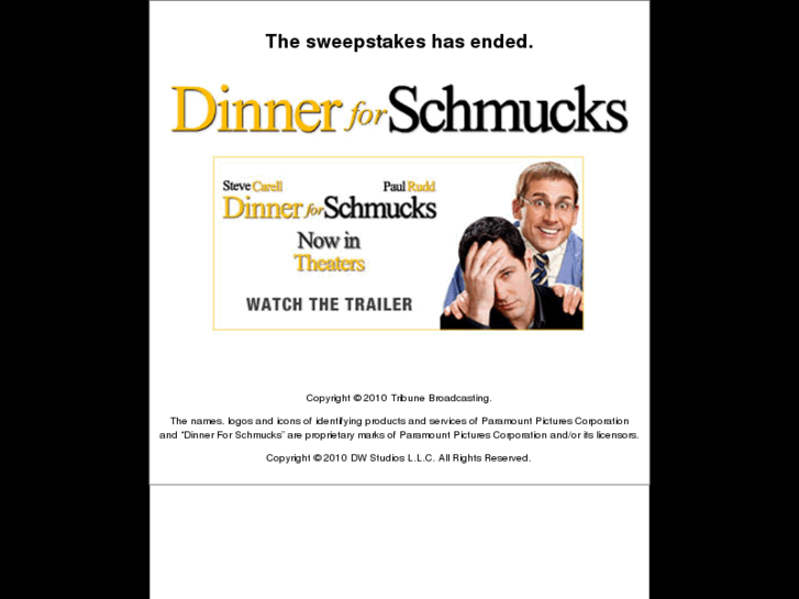 www.dinnersweepstakes.com