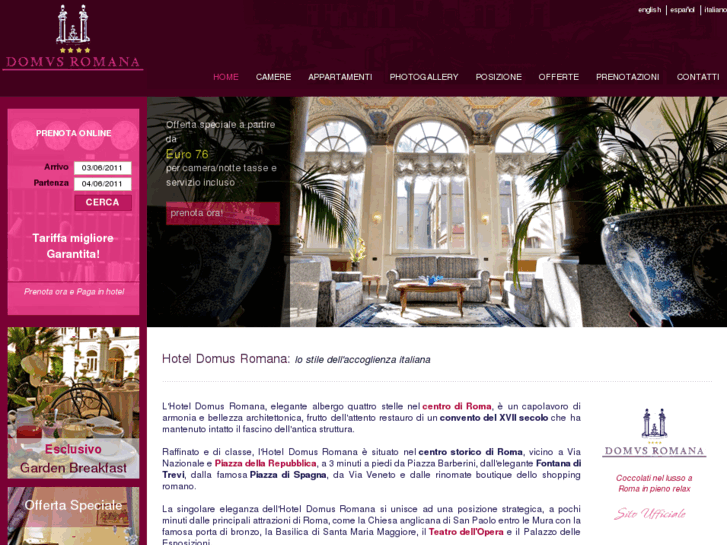 www.domusromanahotel.com