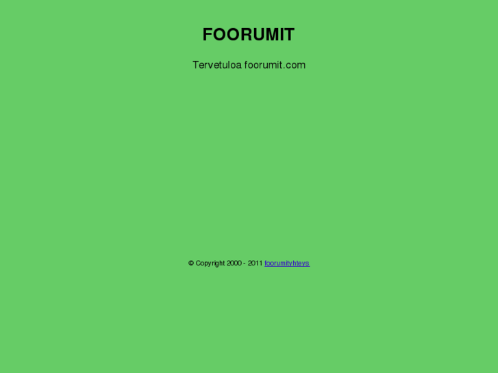 www.foorumit.net