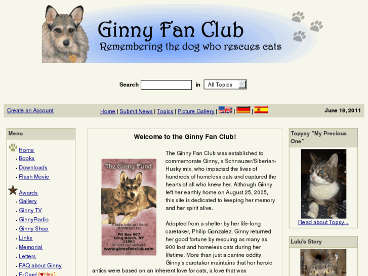 www.ginnyfanclub.org