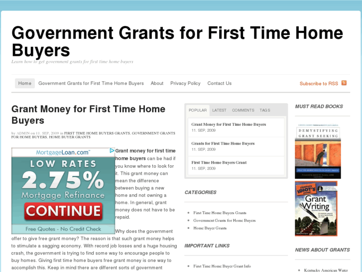 www.governmentgrantsforfirsttimehomebuyers.net