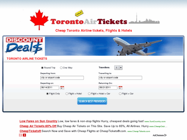 www.torontoairtickets.com
