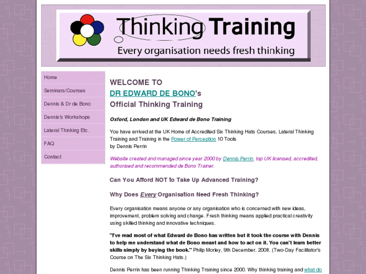 www.debonothinkingtraining.com