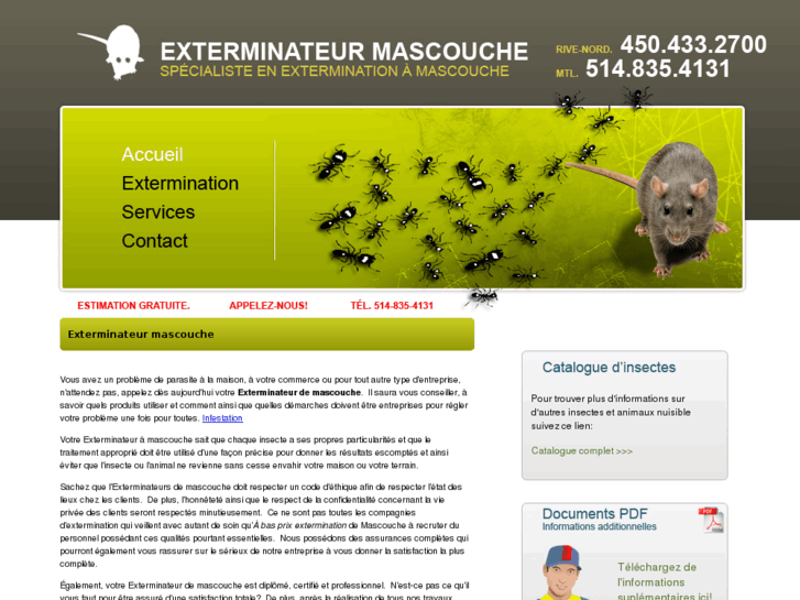 www.exterminateurmascouche.com