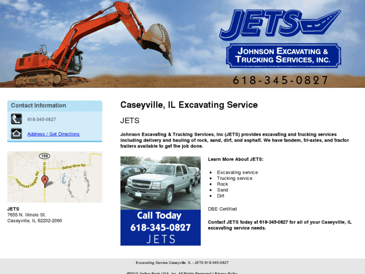 www.johnsonexcavatingandtrucking.com