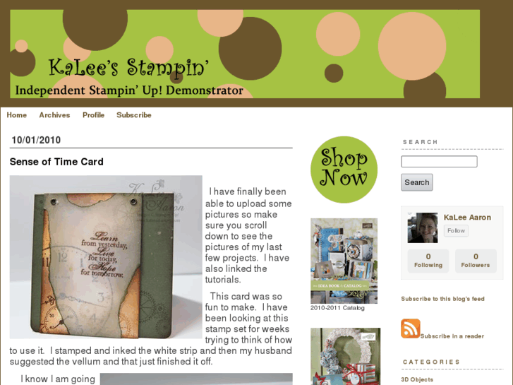 www.kaleesstampin.net