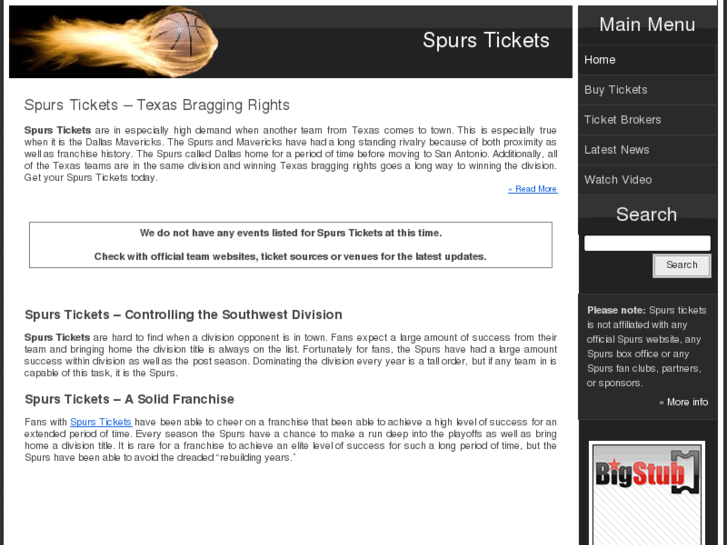 www.spurstickets.info