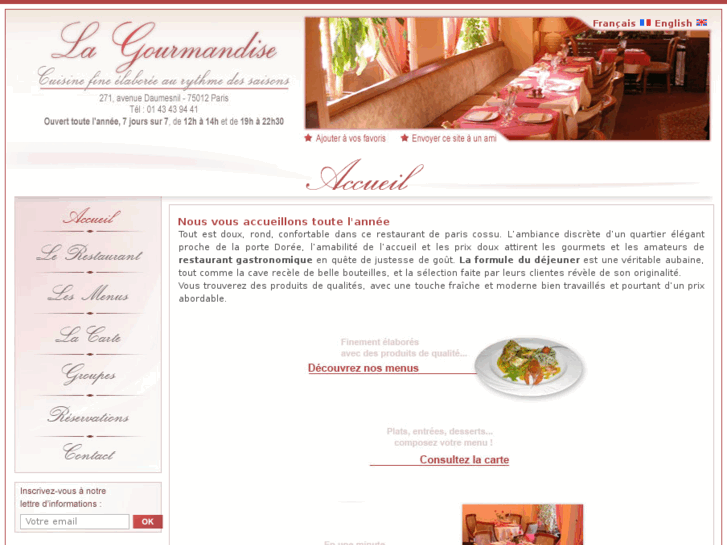 www.restaurant-lagourmandise.com