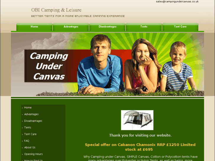 www.campingundercanvas.co.uk