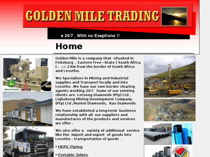 www.goldenmiletrading.co.za