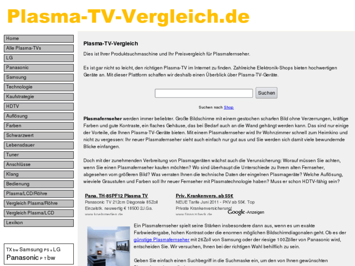 www.plasma-tv-vergleich.de