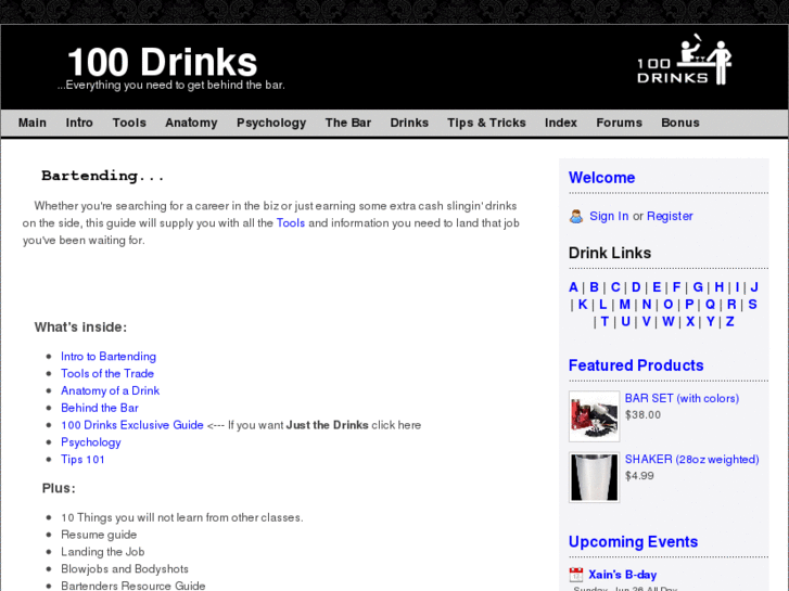 www.100drinks.com