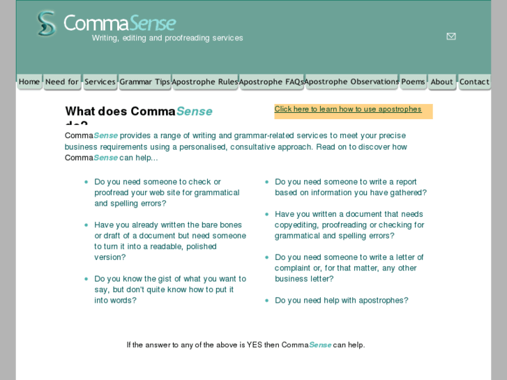 www.commasense.co.uk