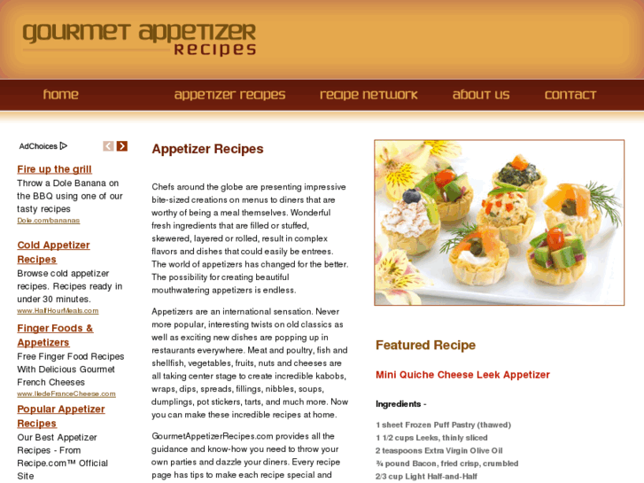 www.gourmetappetizerrecipes.com