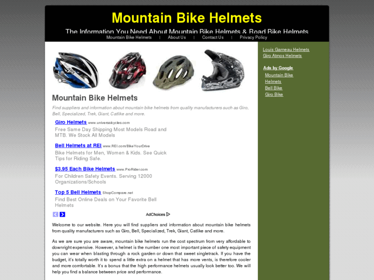 www.mountainbikehelmets.org