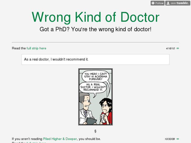 www.wrongkindofdoctor.com