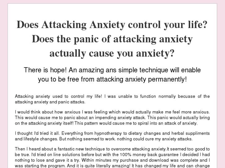 www.attackinganxietyprogram.com