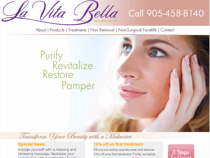 www.lavitabellaspa.com