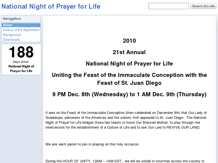 www.nationalnightofprayerforlife.org