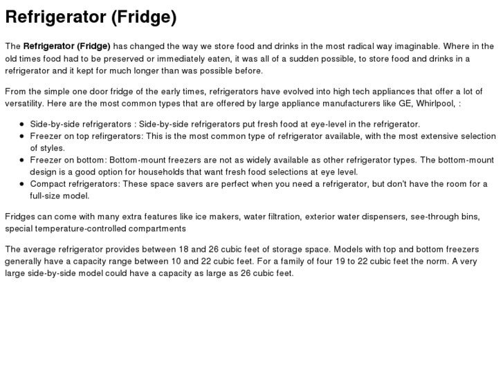 www.refrigeratorfridge.com