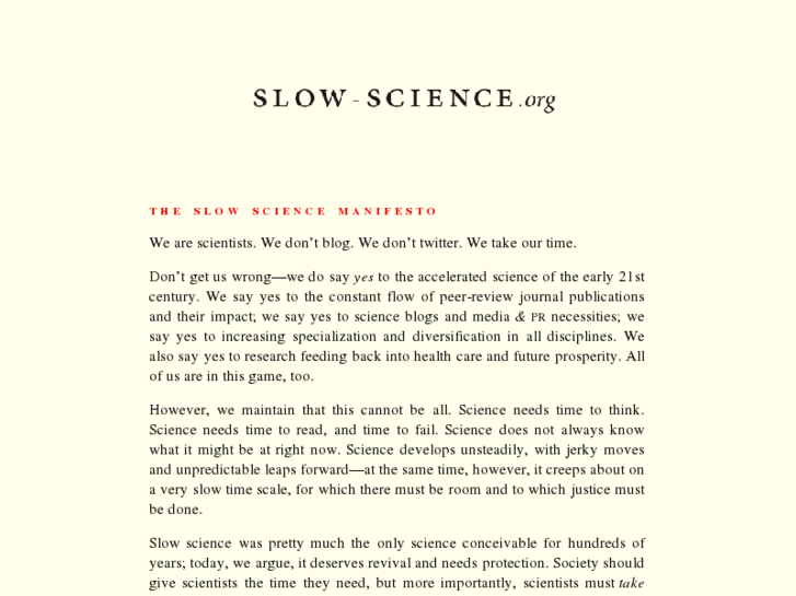 www.slow-science.org