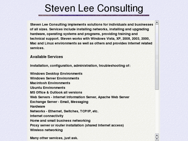 www.stevenlee.biz