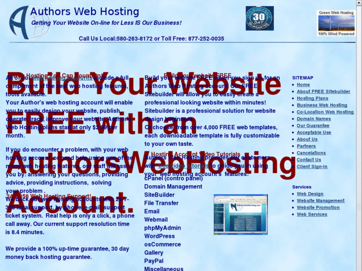 www.authorswebhosting.com