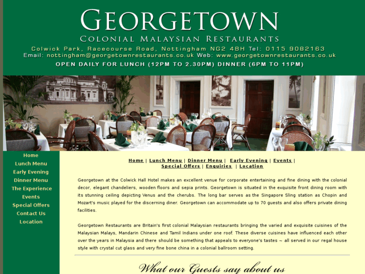 www.georgetownrestaurants.co.uk