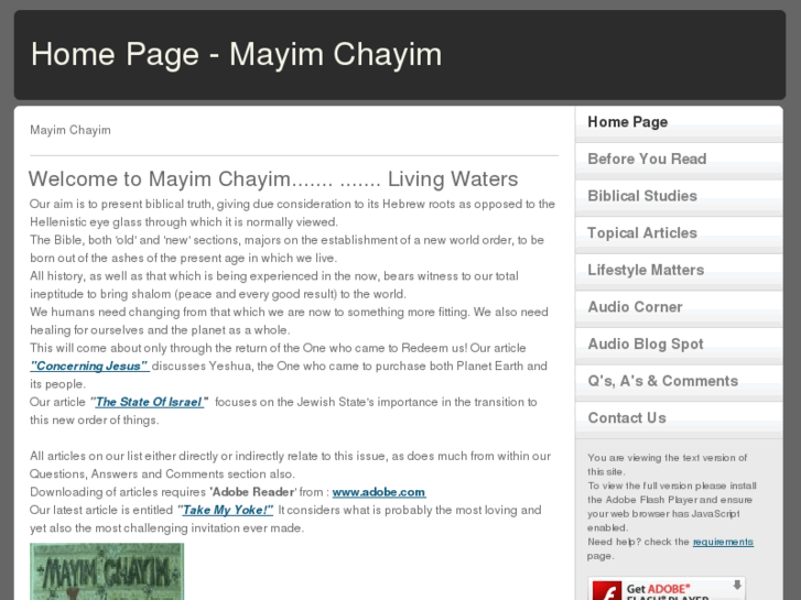 www.mayimchayim.co.uk