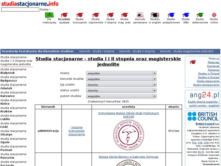 www.studiastacjonarne.info