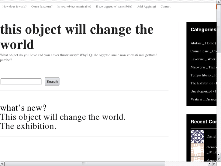www.thisobjectwillchangetheworld.com