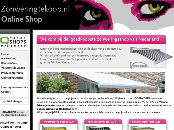 www.zonweringtekoop.nl