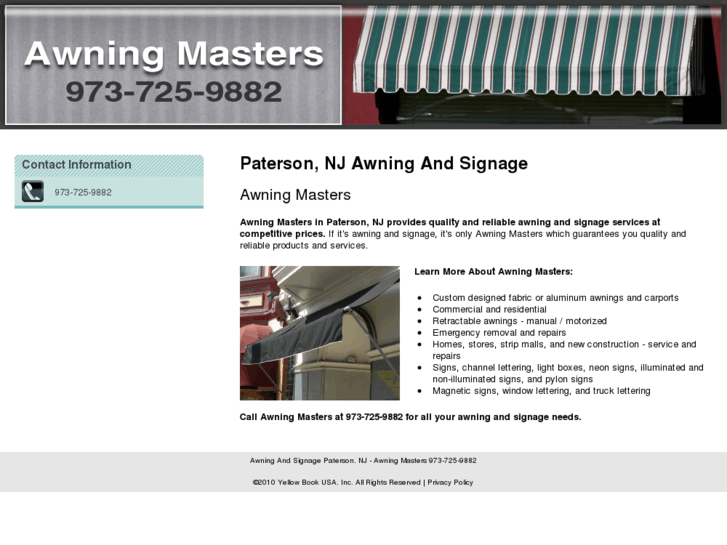 www.awningmastersinc.com