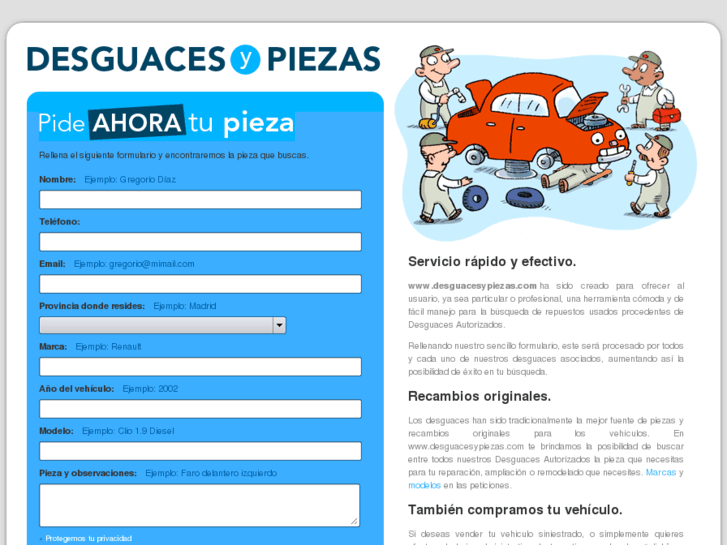 www.desguacesypiezas.com