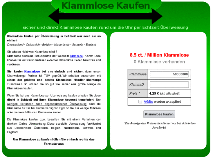 www.klammlosekaufen.net