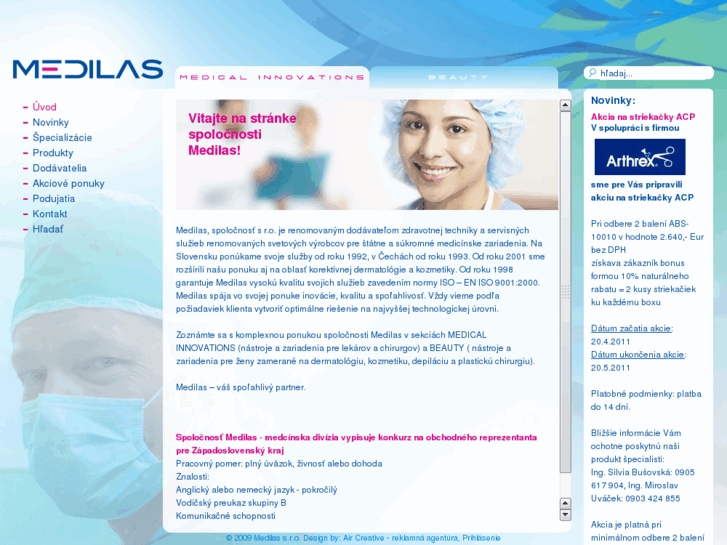 www.medilas.sk