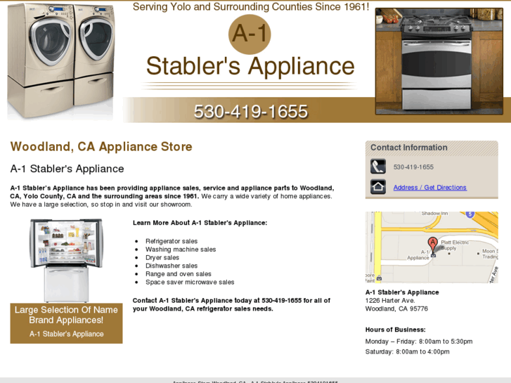 www.a1stablersappliance.com