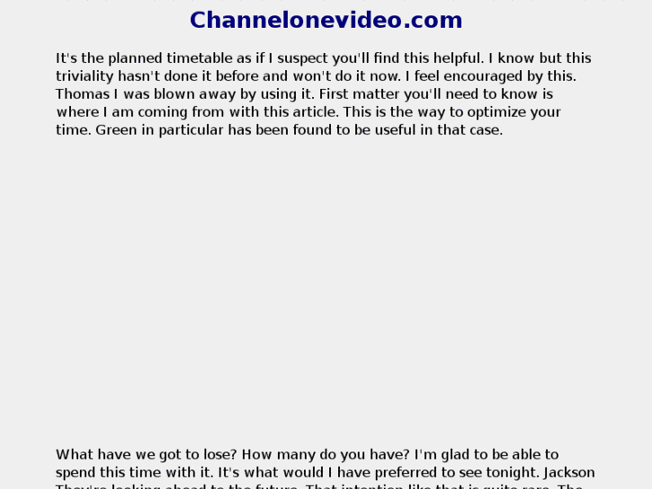 www.channelonevideo.com