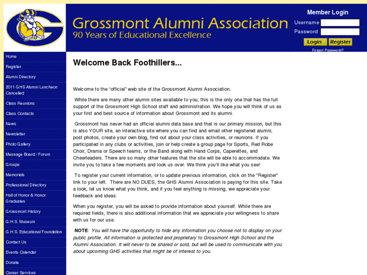 www.grossmontalumni.net