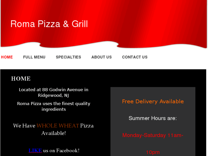 www.romapizzaridgewood.com