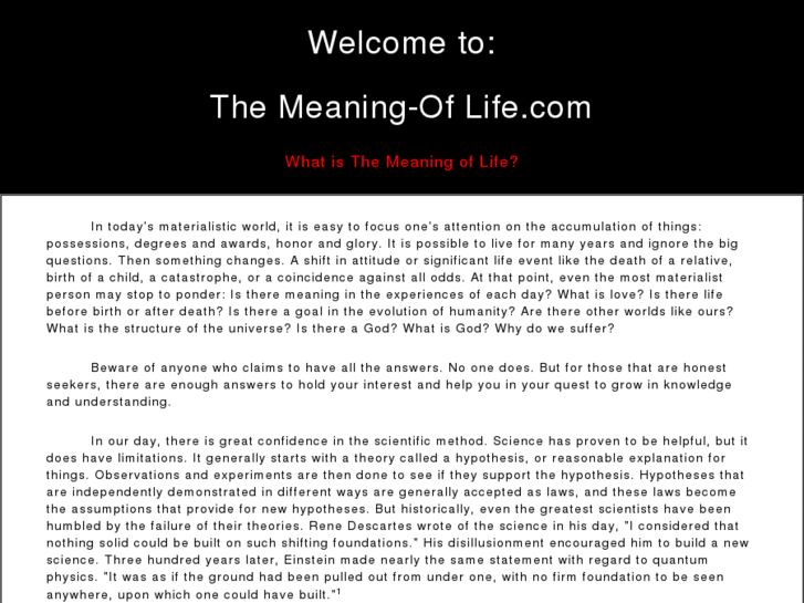 www.themeaning-oflife.com