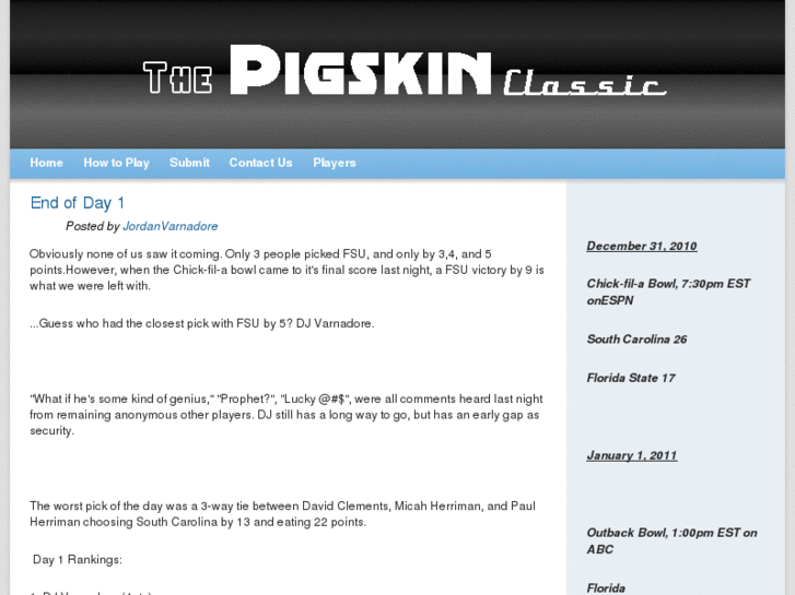 www.thepigskinclassic.com