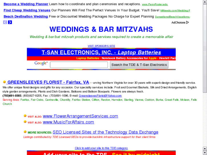 www.weddings-batmitzvahs.com