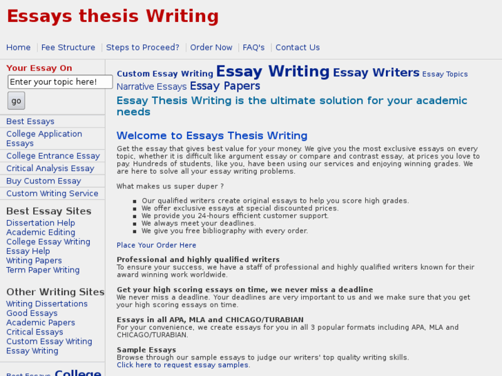 www.essaysthesis.com