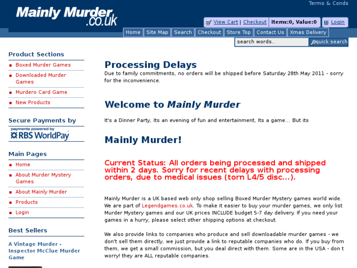 www.mainlymurder.com