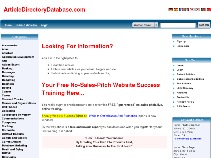www.articledirectorydatabase.com