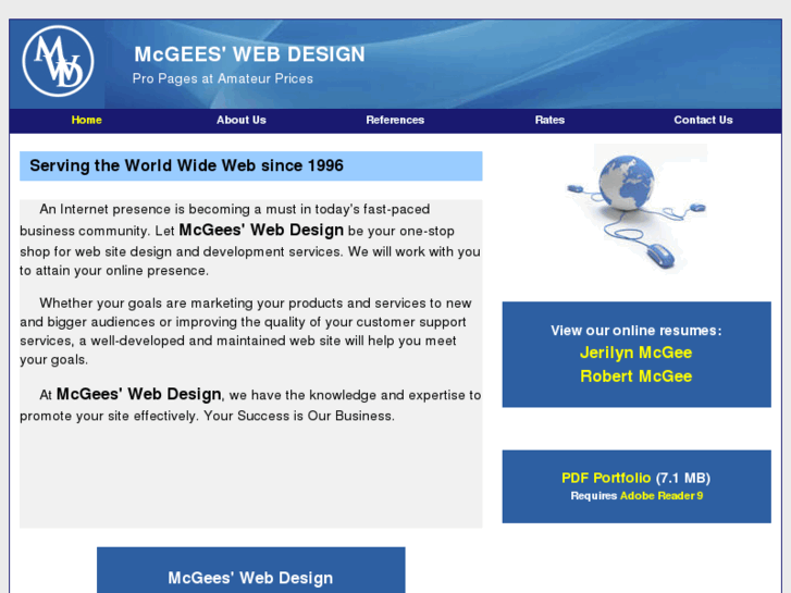 www.mcgeeswebdesign.com