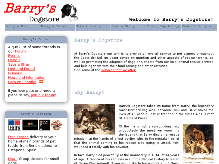 www.barrysdogstore.net