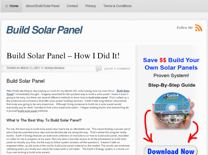 www.buildsolarpanelv.com