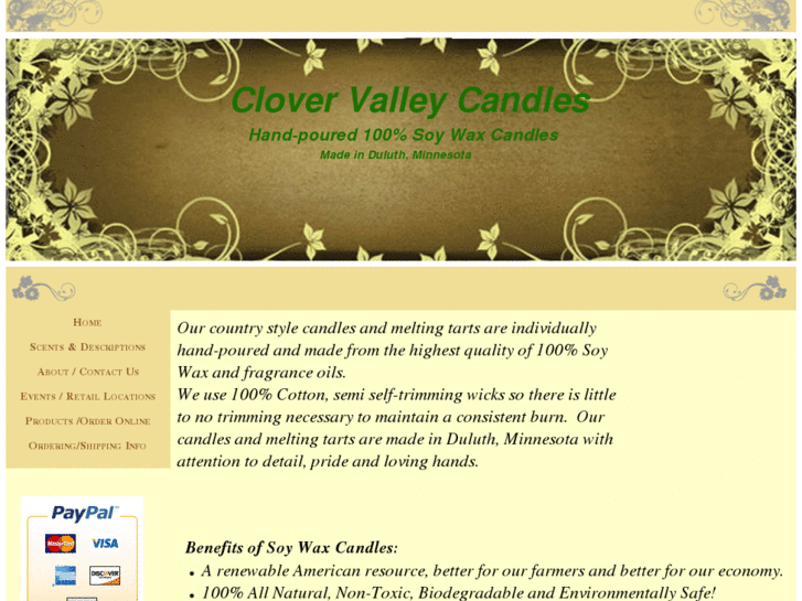 www.clovervalleycandles.com